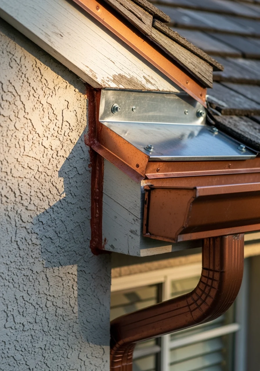 Close-up of exterior home detail in Indian River County showing quality craftsmanship and attention to coastal property maintenance.